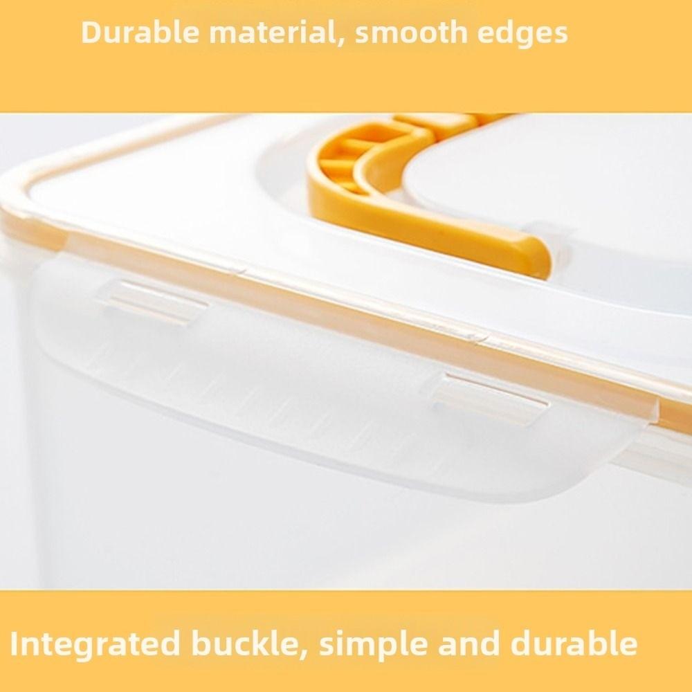 Extra Large Capacity Acrylic Paint Storage Box with Handle Clear Box  for Acrylic Paint