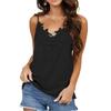 Women Fashion Solid Color Sexy Lace V-neck Camisole Vest Tank Top
