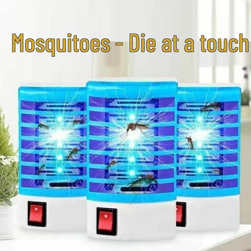 Electric Indoor Mosquito & Fly Killer Lamp: Bedside, Mini, Plug-In, Shock Type for Dormitories
