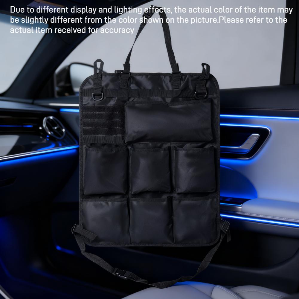 Tactical Car Seat Back Storage Bag Multi-functional Tool Storage Bag Automotive Equipment Seat Organizer