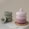 2pcs/set Small Pot Jars Silicone Molds with Lid for Concrete Plaster Resin Epoxy Craft DIY