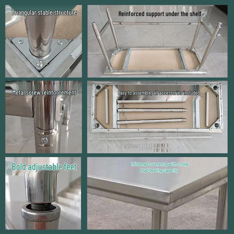 Einlagige Edelstahl-Gewerbeküchen-Werkbank