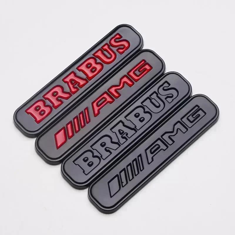 1 Pçs ABS Car Side Trunk Para AMG Brabus Emblem Sticker Accessories For Benz C63 A45 GLS Fortwo Forfour 451 453