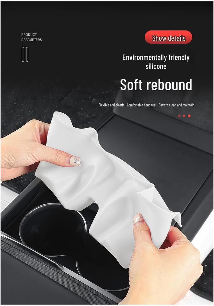 Tesla Model Y/3/YL Center Console Silicone Cup Holder Sleeves - Full Coverage Accessories