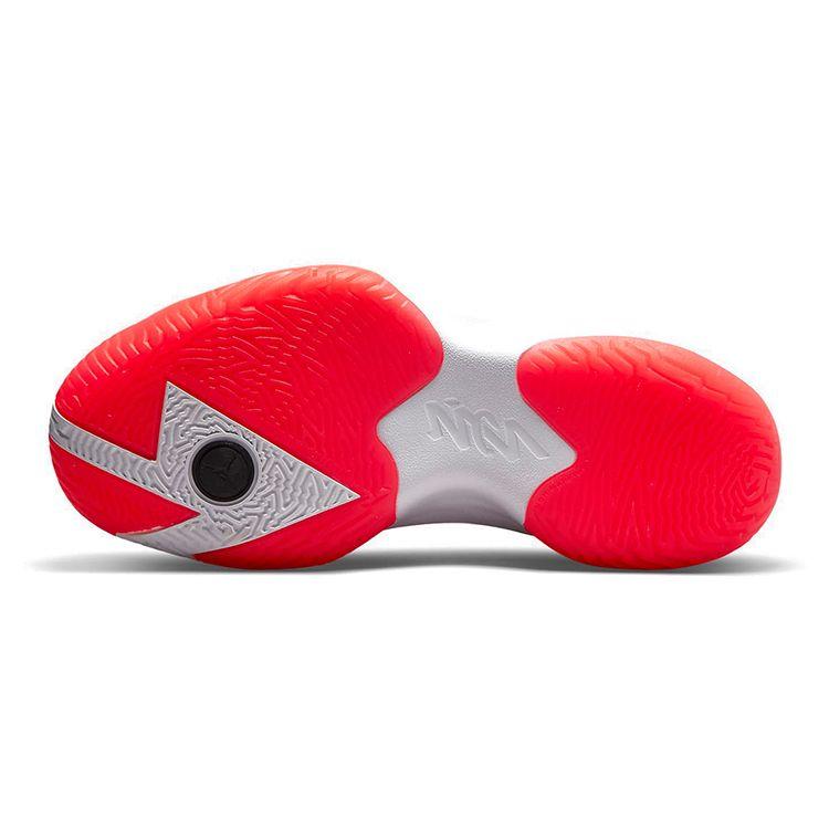 Air Jordan Zion 1 GS Bloodline Kinder-Sneaker Schwarz Weiß Leuchtendes Karmesinrot DA3131-006