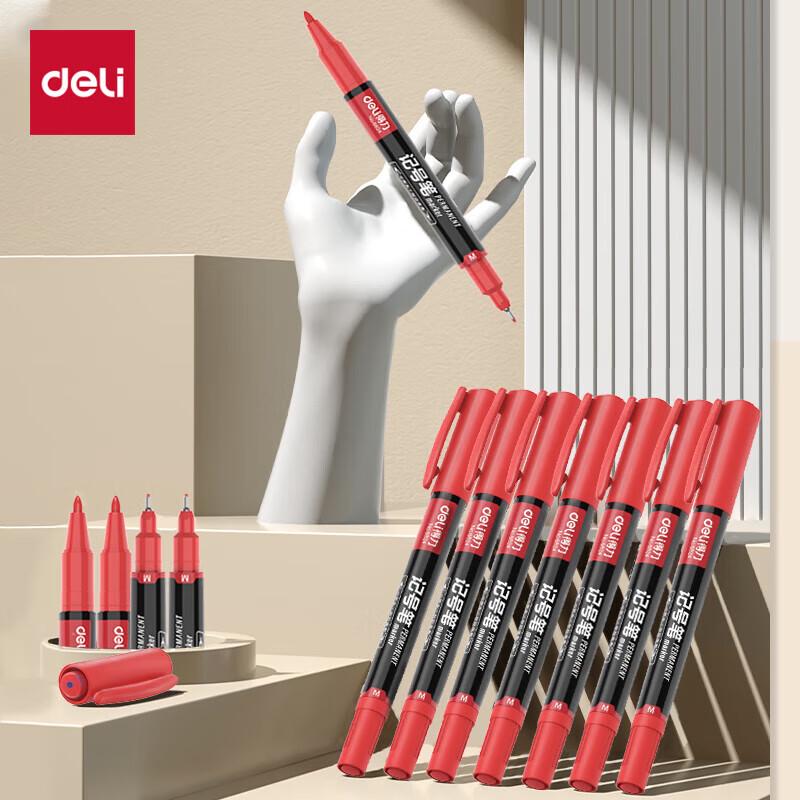 Deli Dual-Tip Oil-Based Marker Pen