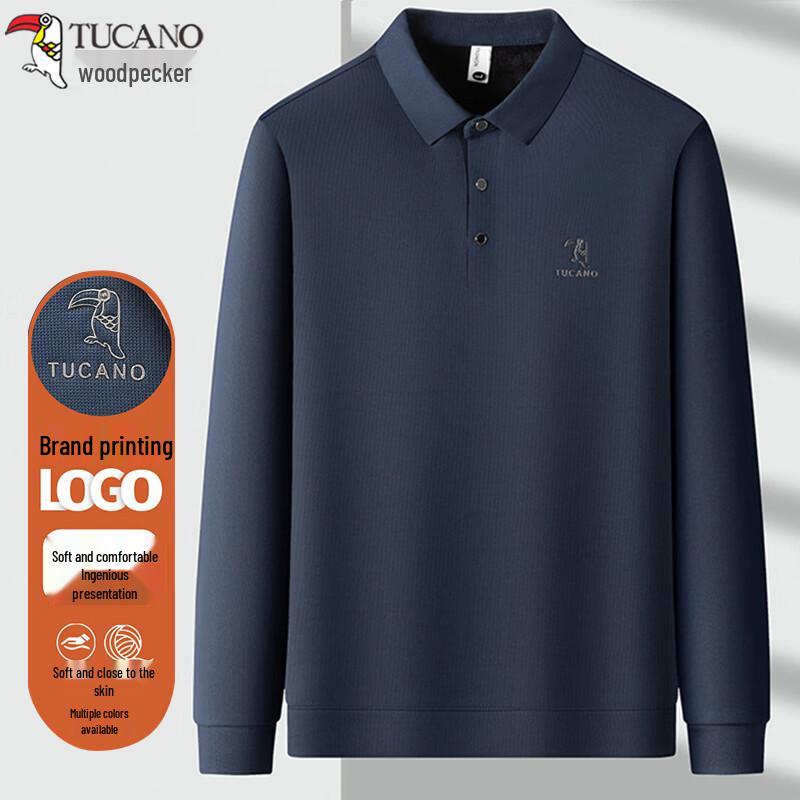 TUCANO Men's Versatile Long-Sleeve Polo Shirt