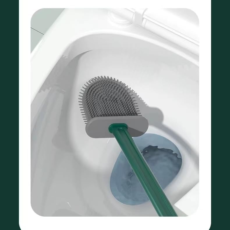 Toilet Brush and Plunger Set,3 in 1 Toilet Bowl Brush Plunger Set with Ventilated Holder for Deep Cleaning, Bathroom Cleaning Combo with Modern Caddy