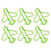 100Pcs Cute Paper Clips Plane Shape Design Covered Wire Bright Color   Paperclips for Scrapbook Card Papercraft