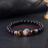 Natural Stone Bracelet, Tiger Eye, Black Matte Beaded Bracelet, Bohemian Men's Bracelet, Accessories