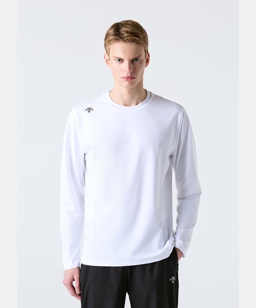 Descente Running Quick-Drying Long Sleeve T-Shirt White Sr123Rtl21 (A Type)