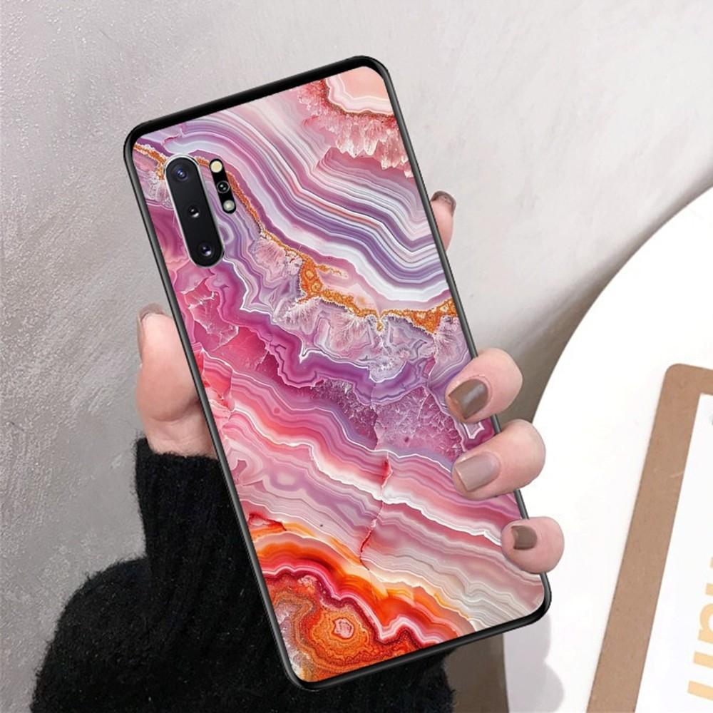 Marble Agate Pattern Phone Case For Samsung Note 8 9 10 20 Pro Plus Lite M 10 11 20 30 21 31 51 A 21 22 42 02 03