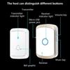Waterproof Smart Doorbell 300M Range Welcome Doorbell Long Range Wireless Doorbell  Smart Home