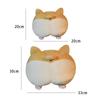 Plush Corgi Dog Butt Car Neck Pillow with Lumbar Support Cute Cartoon Dog Car Accessory Creative Travel Pillow Set