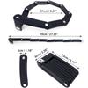 KRASER KR7022B Bicycle Chain Foldable Bike Portable Motorcycle Lock Electric Scooter Piton with Bracket Bicycle Lock Helmet Saddle Safety Helmet Lock