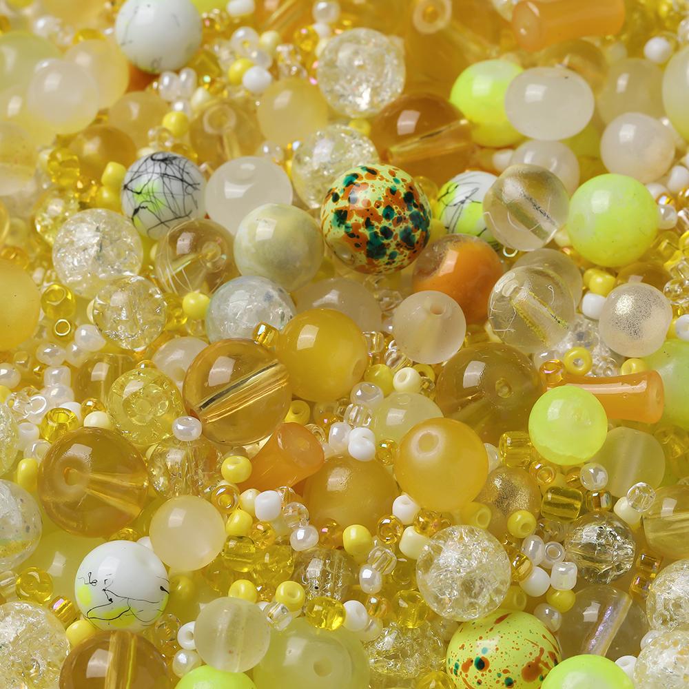

50g Colorful Glass Mixed Beads Multi-shape Loose Spacer Beads for DIY Necklace Bracelet Phone Chain Jewelry Making Accessories