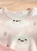 Baby Girls 2-Pack Cloud Print Nightgowns, Short Sleeve Sleep Dresses for Toddler Girls 6M-3Y