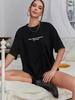 Camiseta oversize con estampado