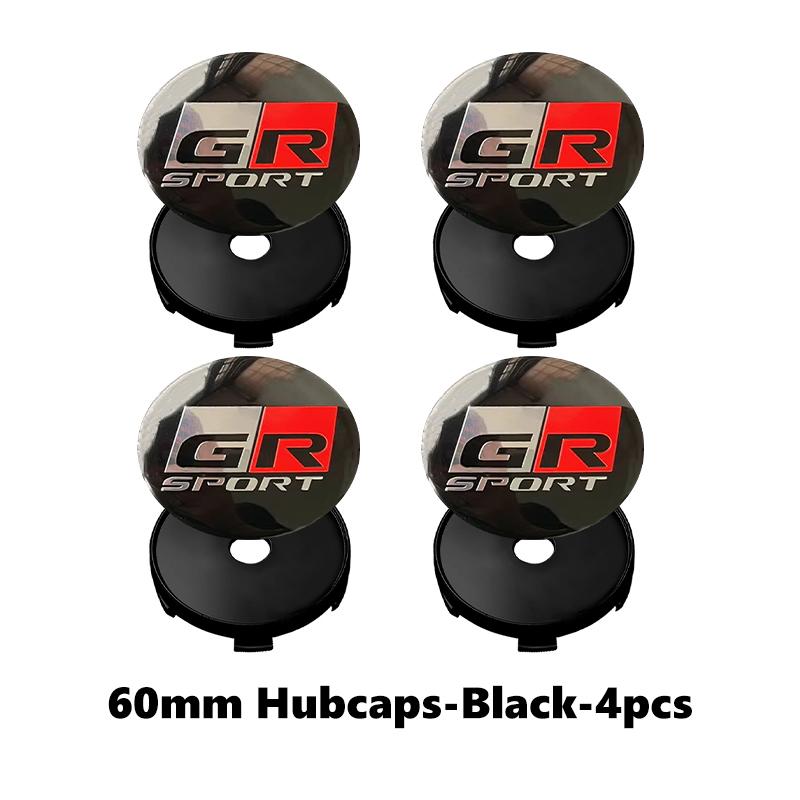 4pcs Car Badge Wheel Center Hub Cap Cover Accessories Auto Styling For Toyota GRsport Hilux Aygo Yaris Corolla Rav4 CHR Auris