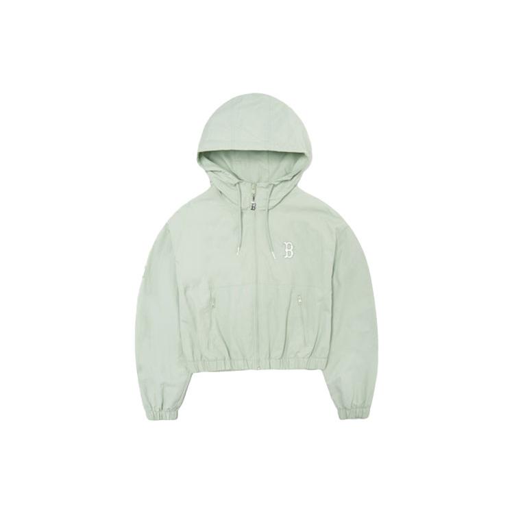 New MLB Short Cropped Coat Women's Light Green 3FWJB0121-43KAL
