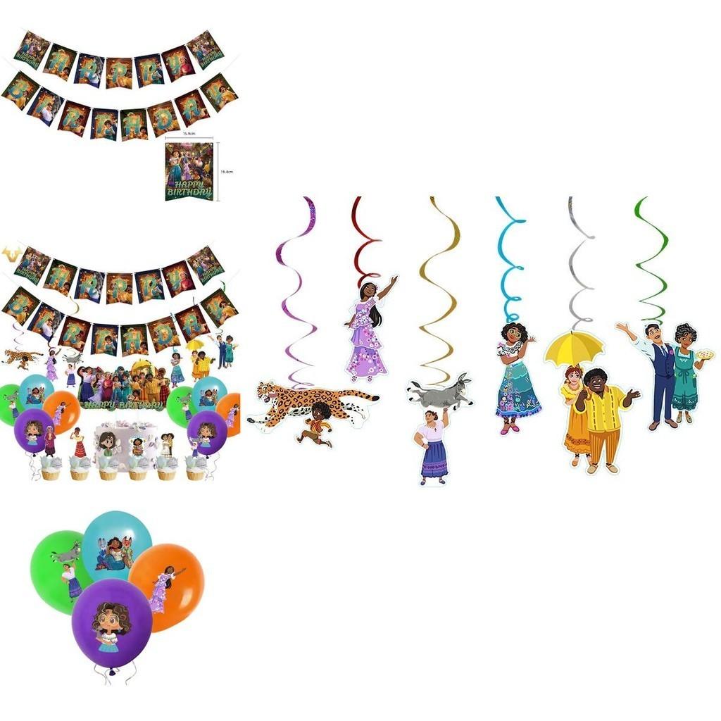 Fun And Festive Encanto Birthday Party Supplies Set With Cake Topper Cups And Plates