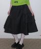 Faike Fakiii Heart Jacquard Flare Midi Skirt_Black