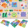 3D Printed Montessori Busy Board Montessori Mirror Puzzle Lock Mobile Gear Busy Board Early Educational Sensory Toy For Kids