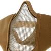 Masque Pliable Demi-Maillage 15cm Confortable Réglable Inférieur 5 Couleurs Disponibles