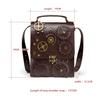 Steampunk Retro Stil Damen Schulter Messenger Taschen Tragbare Große Kapazität Lässige Tragetaschen Damen Geldbörse und Handtaschen