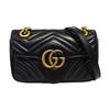 [Pre-Owned] GG Marmont Matelassé Mini Bag 'Black' - Very Good #1P8M2EA