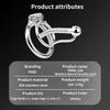Men's Stainless Steel Chastity Lock Metal CB Penis Cage Penis Ring Catheterization Plugging Urethra Sex Toy