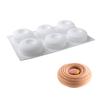 6-Cavity Concave Tornado-shaped Mousse Cake Mold French-style Western Pastry Baking Mold