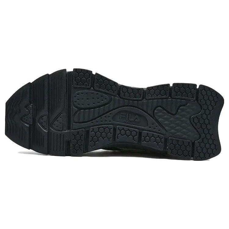 Fila Insetto Fabric Synthetic Leather TPU Trendy Comfortable Shock Absorbing Wear Resistant Low Top Dad Shoes Men Sneaker Black Yellow F12M341106FFS