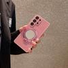 Luxury Glitter Bling Mirror Bracket Stand Shockproof Phone Case Samsung S25 S24 S26 Ultra S23 S22 Plus Diamond Anti Drop Cover