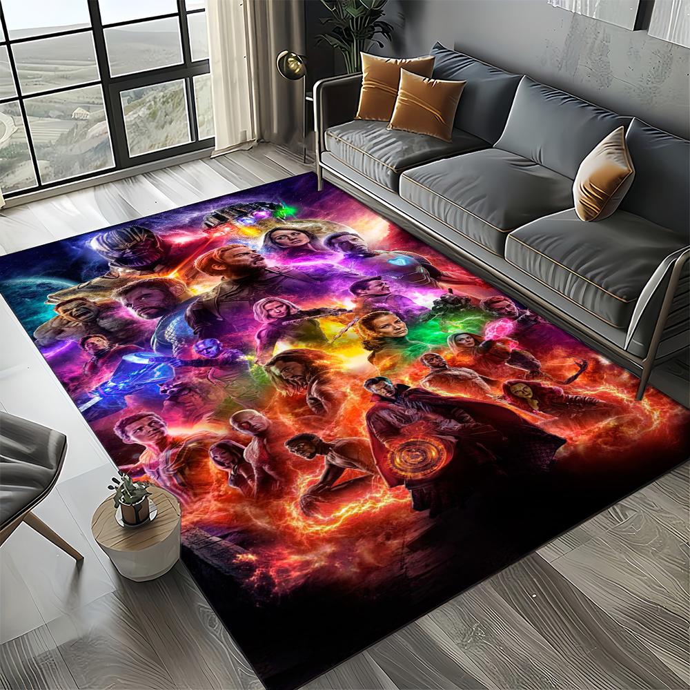 3D Marvel 27 Style Venom Captain SuperHero Carpet Rug for Bedroom Living Room Home Sofa Decoration,kids Large Decor Floor Mat HD