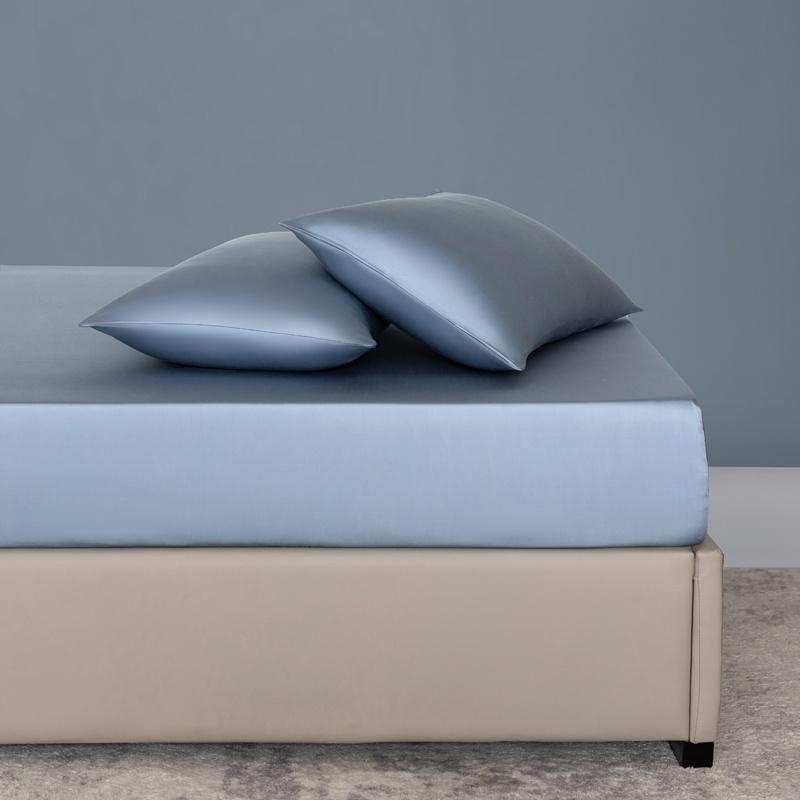 %100 Bambu Yatak Çarşafı Seti Lüks 3 Parça Yatak Takımı (1 adet Lastikli Çarşaf ve 2 adet Yastık Kılıfı) 100/160 için Kaymaz Yatak Örtüsü