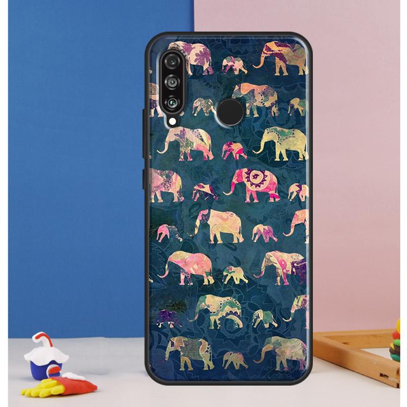 Cute Baby Elephant For Huawei Nova 8i 7i 11i 12i 12s 9 10 SE Y90 Y60 Y70 Y72 Y61 Y91 P30 P40 Lite P60 Pro Case