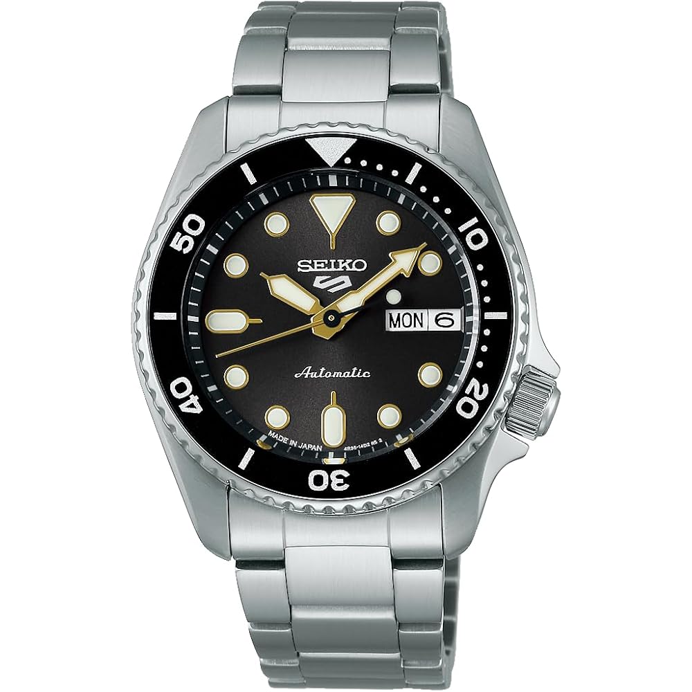 

Seiko 5 Sports SBSA301 Men s Unisex Mechanical Automatic Watch Gray Dial Stainless Steel Mid-Size with Date Day Calendar