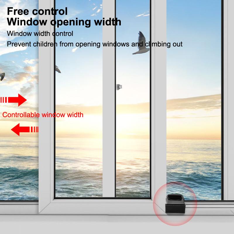 Aluminum Alloy Sliding Door And Window Lock Latch Anti-Theft Anti-Pinch Safety Lock Child And Pet Protection Bidirectional Fixer