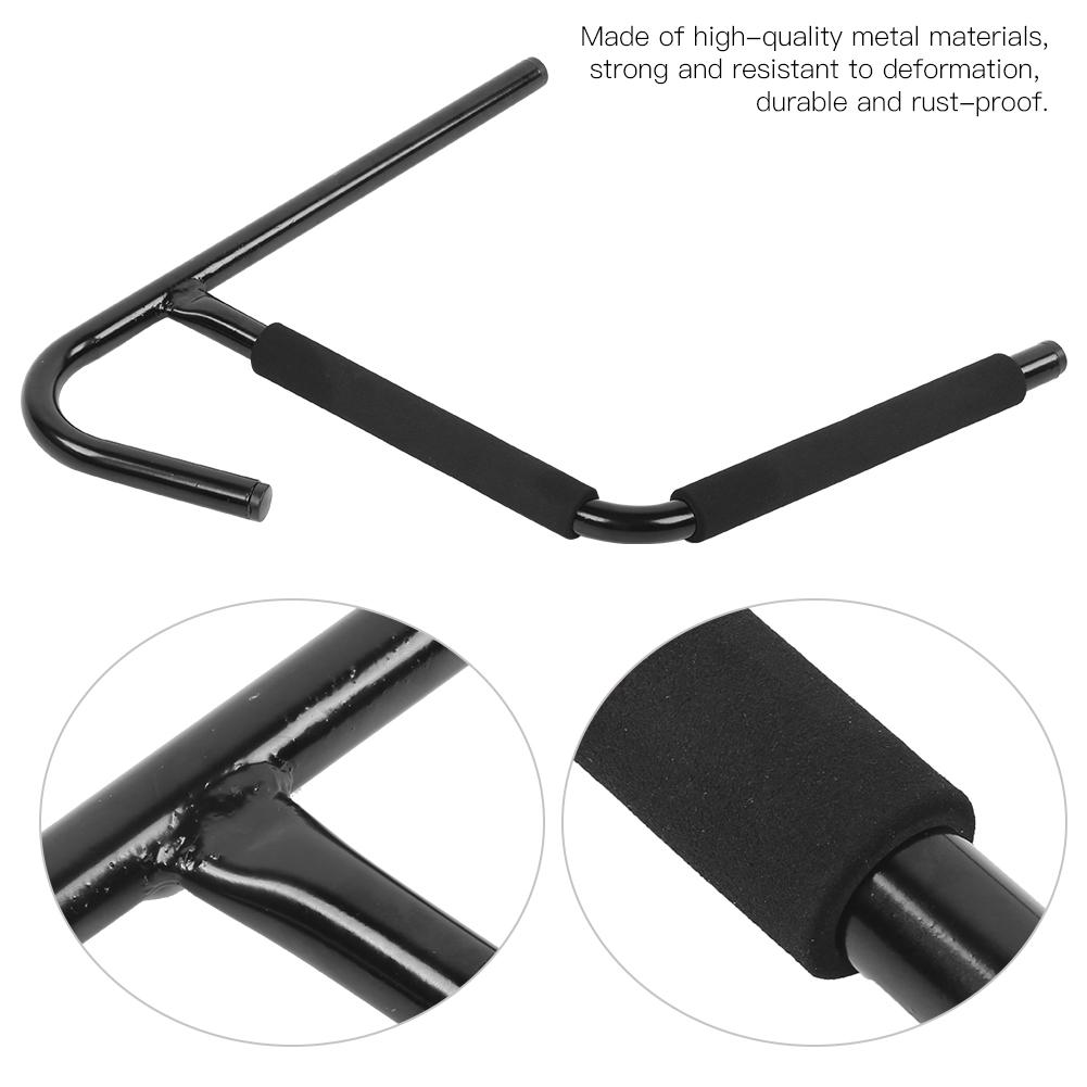 1Pair Metal Kayak Canoeing Wall Stand Carrier Rack Surfboard Hanger Accessory Black
