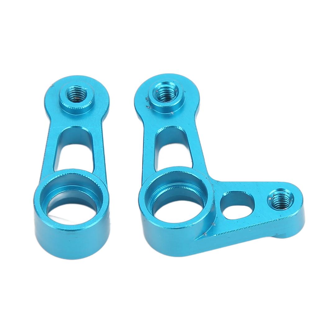 RC Steering Arm Kit Aluminum Alloy Flexible RC Steering Servo Horn Arm for Tamiya XV01 FF03 1 10 RC Car Blue