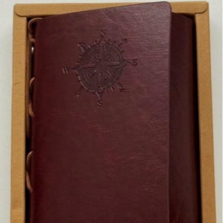 For Little Pirate Business Notebook Custom Vintage Leather DIY A6 A7 with Strap Book Model Thermal Binding 100gsm