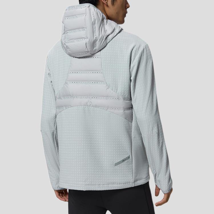 SAUCONY Racing Running Woven Lightweight Short Cotton Jacket Men Jackets Cool-Gray SC2240025A-GR65