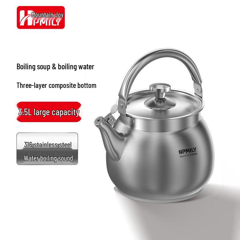 HPMILY 316 Stainless Steel Whistling Tea Kettle