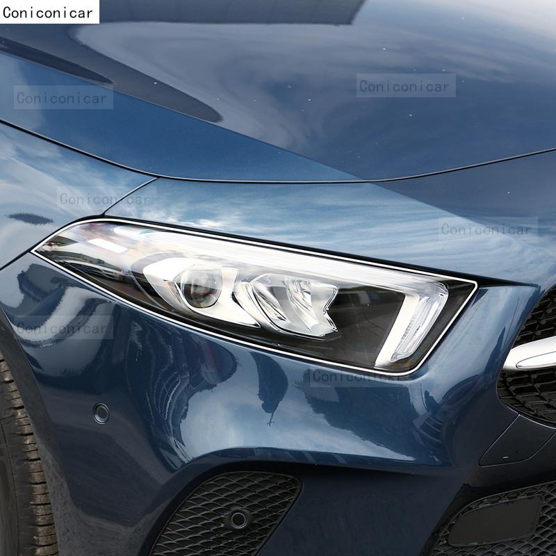 Für Mercedes Benz A-Klasse 2013-2024 Auto Scheinwerfer Transparent TPU Schutzfolie Frontlicht Tönung Farbwechsel Zubehör