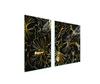 GLASPLATTE und SCHNEIDEBRETT 100x52 BLUMEN