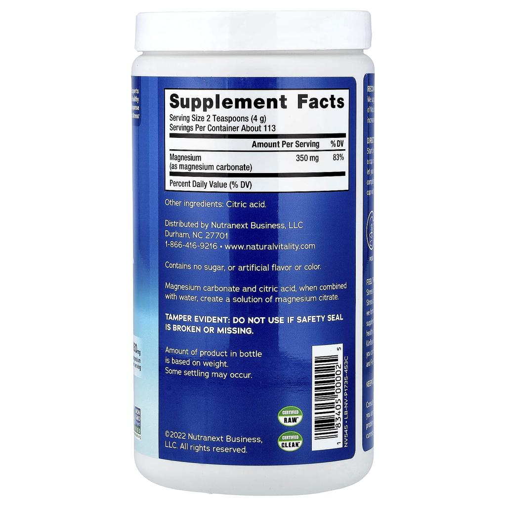 Calm®, Magnesium Supplement Drink Mix, Original Unflavored, 453G (16Oz)