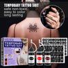 Kit de tatuajes temporales impermeables para arte corporal plantillas decorativas para la piel