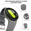 Cinturino in Silicone+Pelle per Samsung Galaxy Watch 7 6 5 4 FE 40mm 44mm Braccialetto Cinturino Orologio 6 4 Classic 43/47mm 42/46mm Correa