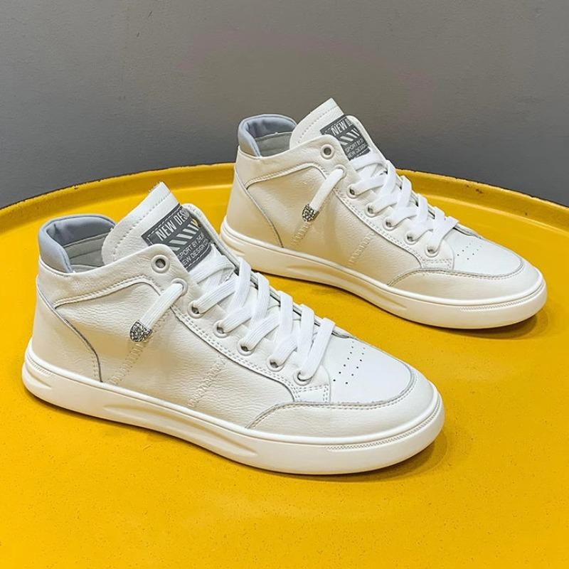 Fashion 2025 New Ladies Shoes Lace-up Women's Vulcanize Shoes Fashion Mesh Outdoor Slip-Resistant Casual Breathable High Top Flat Shoes